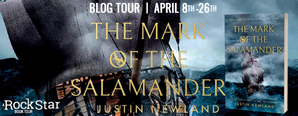 Rockstar Tours: THE MARK OF THE SALAMANDER (Justin Newland), Excerpt & Giveaway! ~ US & UK ONLY