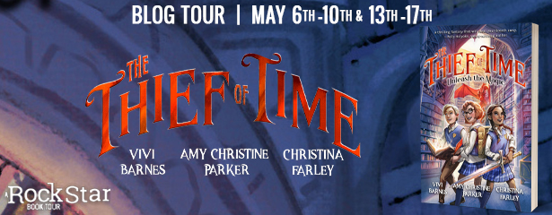 Rockstar Tours: THE THIEF OF TIME (Vivi Barnes, Christina Farley, and Amy Christine Parker), Interview & Giveaway! ~ INT